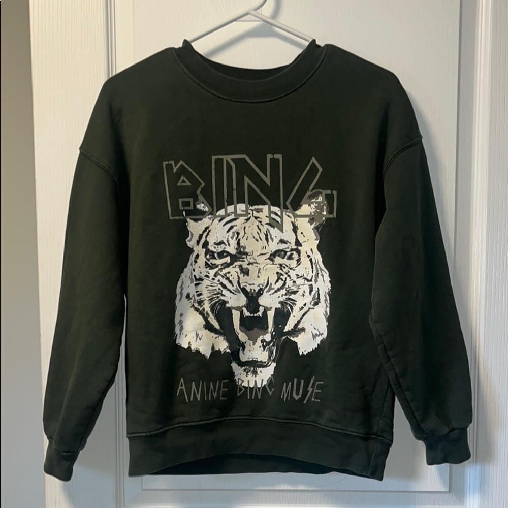 Anine Bing Tiger Sweater Green